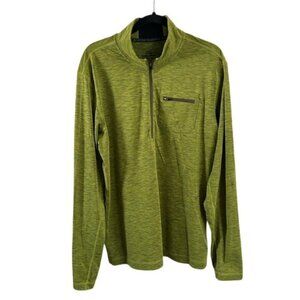 Prana Men’s Half Zip Green Pullover Shirt Long Sleeve Outdoor Gorpcore